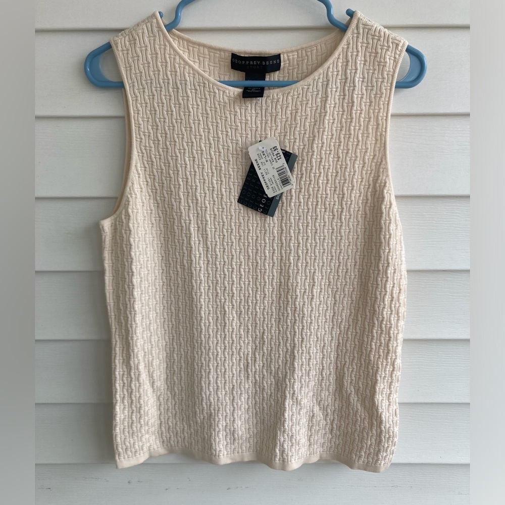 New Silk Vanilla Textured Women Top Size XL